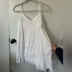 Abound White Cotton Casual Dress